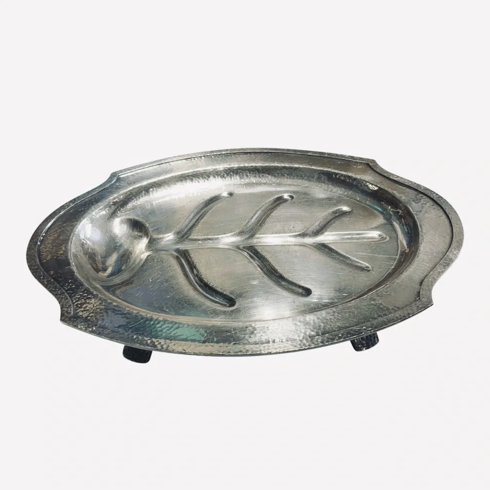 RARE VINTAGE Derby S.P.  Co. EPNS, W.M. MOUNTS  MEAT PLATTER 16, 0 4205 - Picture 2 of 12